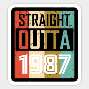 Straight Outta 1987 Sticker